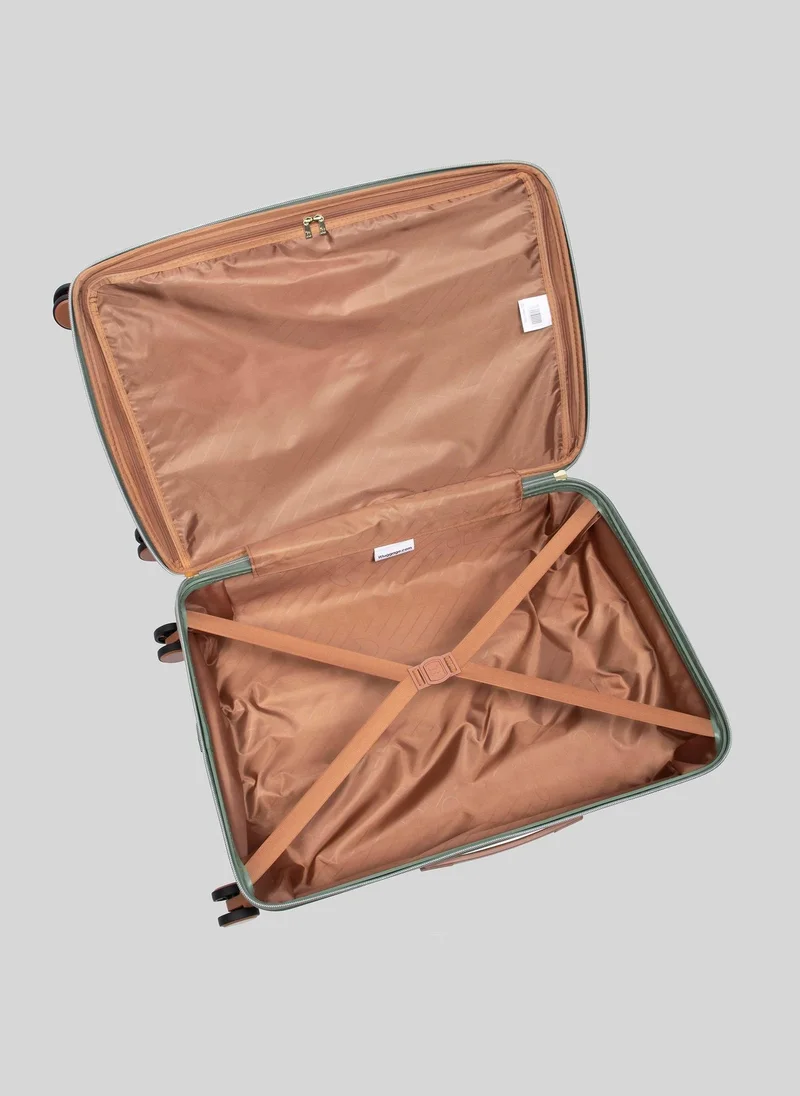 ماتلان حقيبة سفر   خضراء صلبة